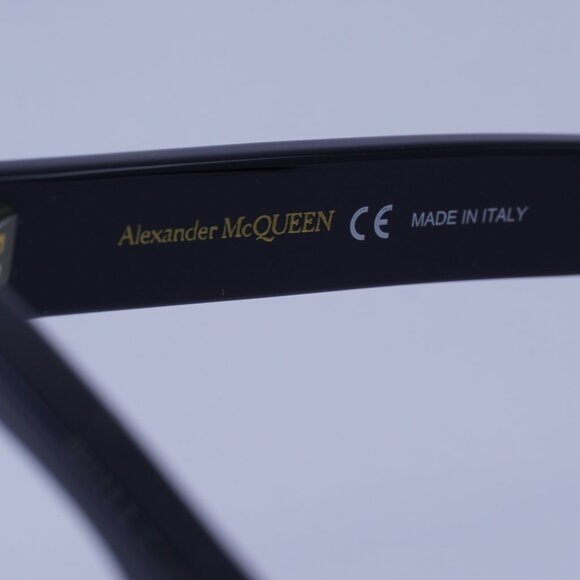 Alexander McQueen AM0305O 001 Eyeglasses Black 50mm Cat Eye Frame - Picture 8 of 11